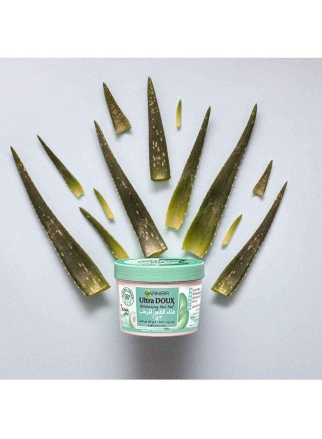Garnier Ultra Doux 3-in-1 Aloe Vera Hair Conditioner for Normal Hair - 390ml - Image 3